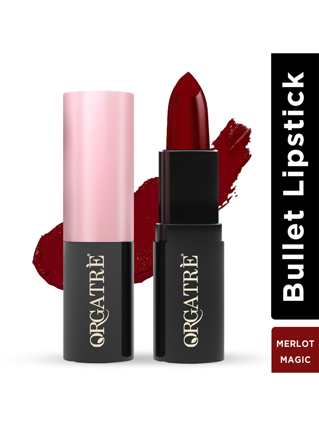 Orgatre MoodBliss Creamy Matte Long Lasting Bullet Lipstick- 3.2 g - Merlot Magic