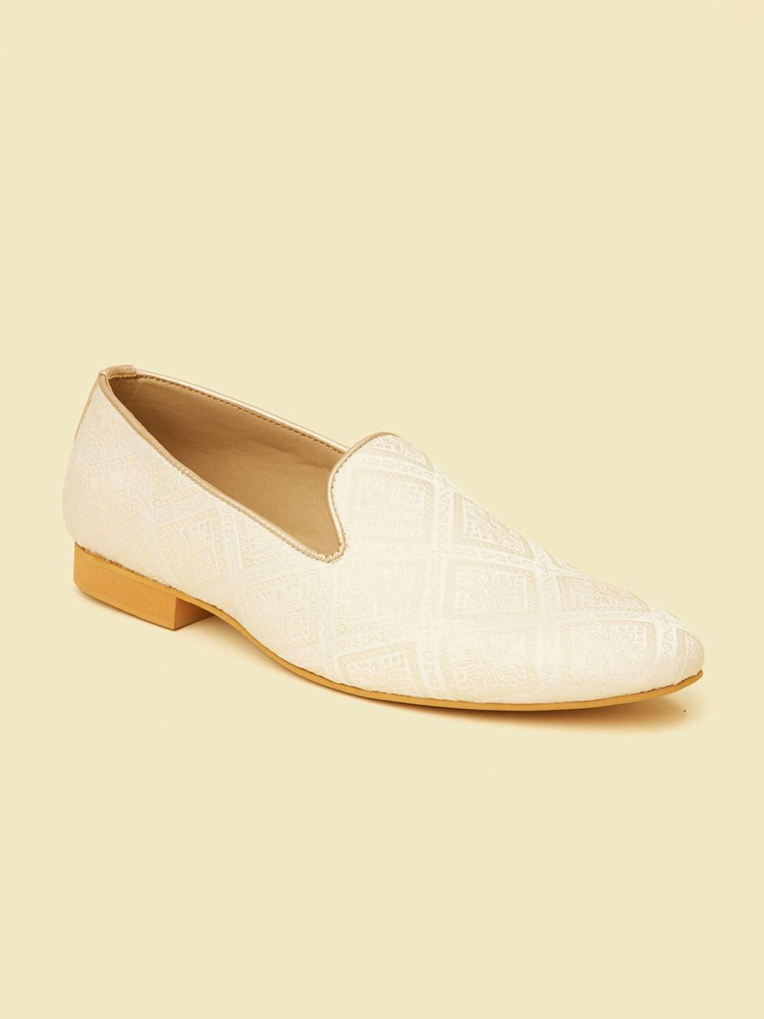 Manyavar Men Woven Design Mojaris