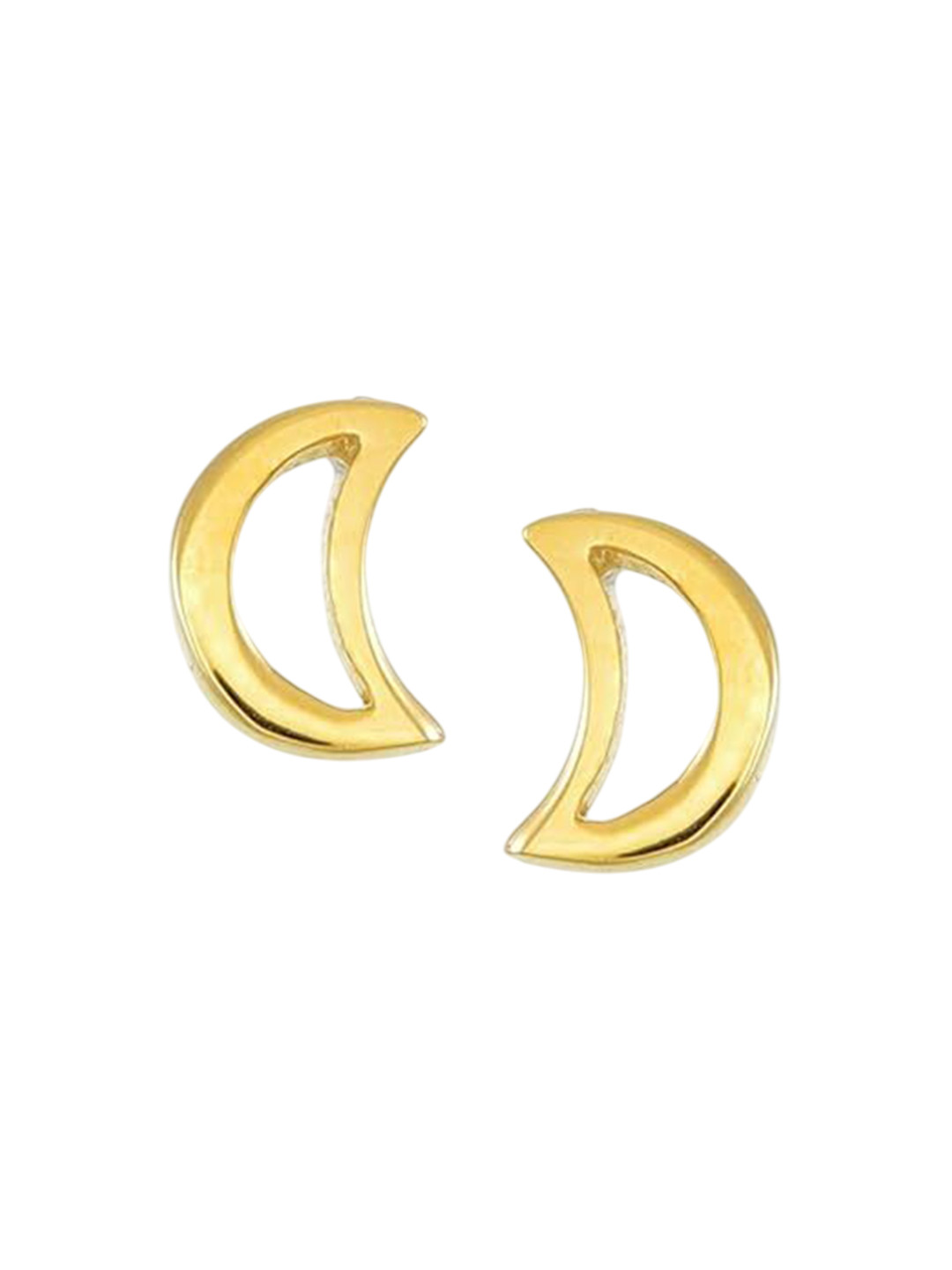 ISHI New York 925 Sterling Silver Golden Luna Earrings