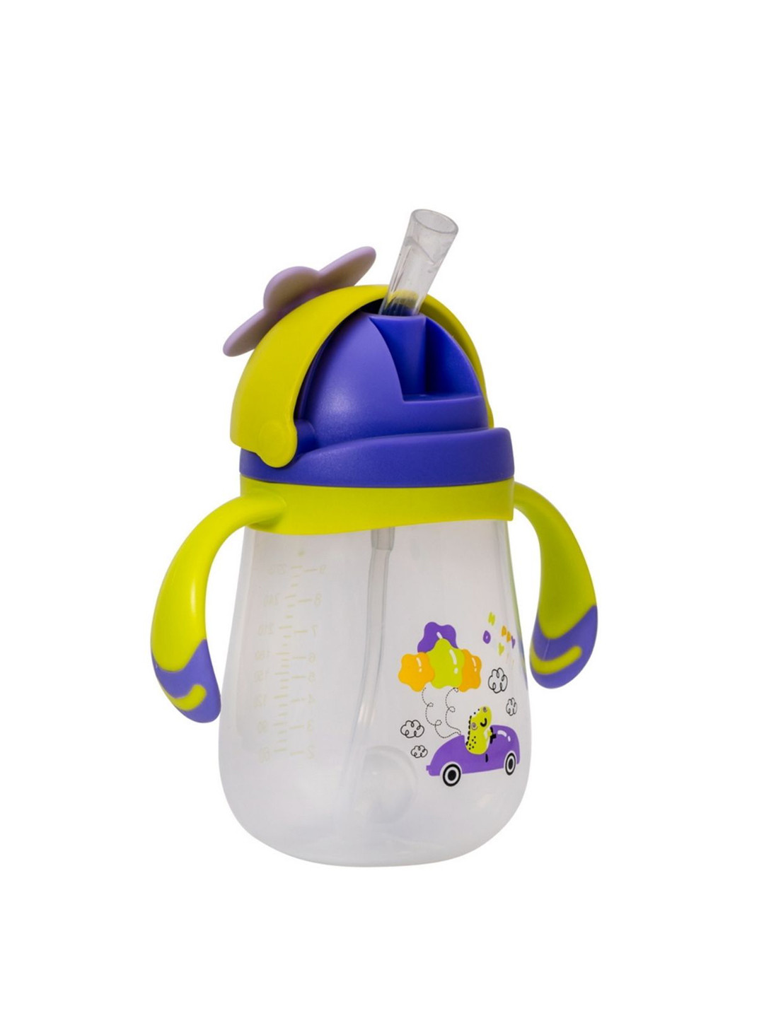 Adore Kids Flora! Green Sipper with Twin Handle &  Spill Proof Lid 300ml