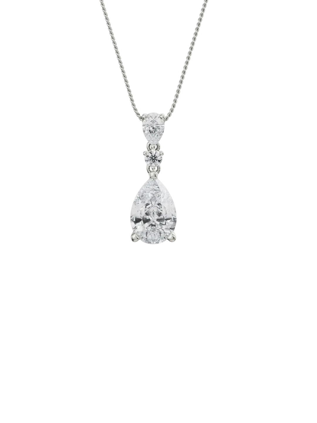 Emori Pear Drop Lab Diamond in 14KT Gold Pendant