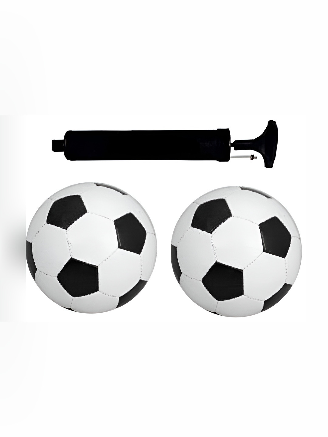 YMD Set Of 3 Textured Football With Air Pump