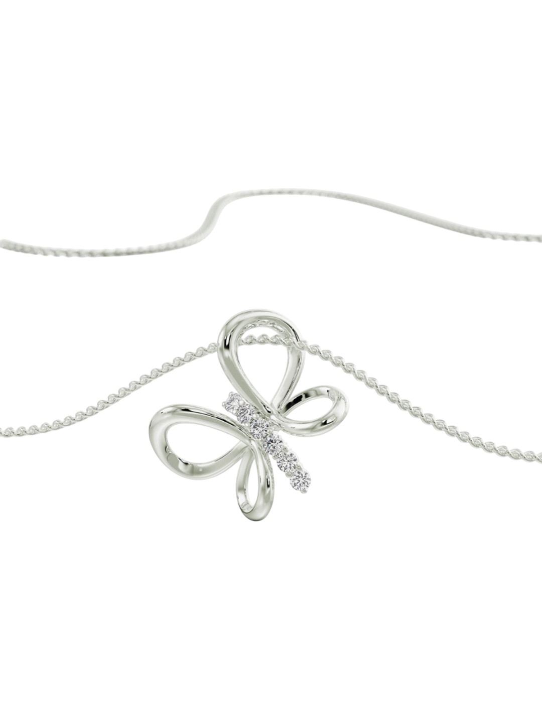 Emori Lab Diamond Butterfly Dream in 14KT Gold Pendant