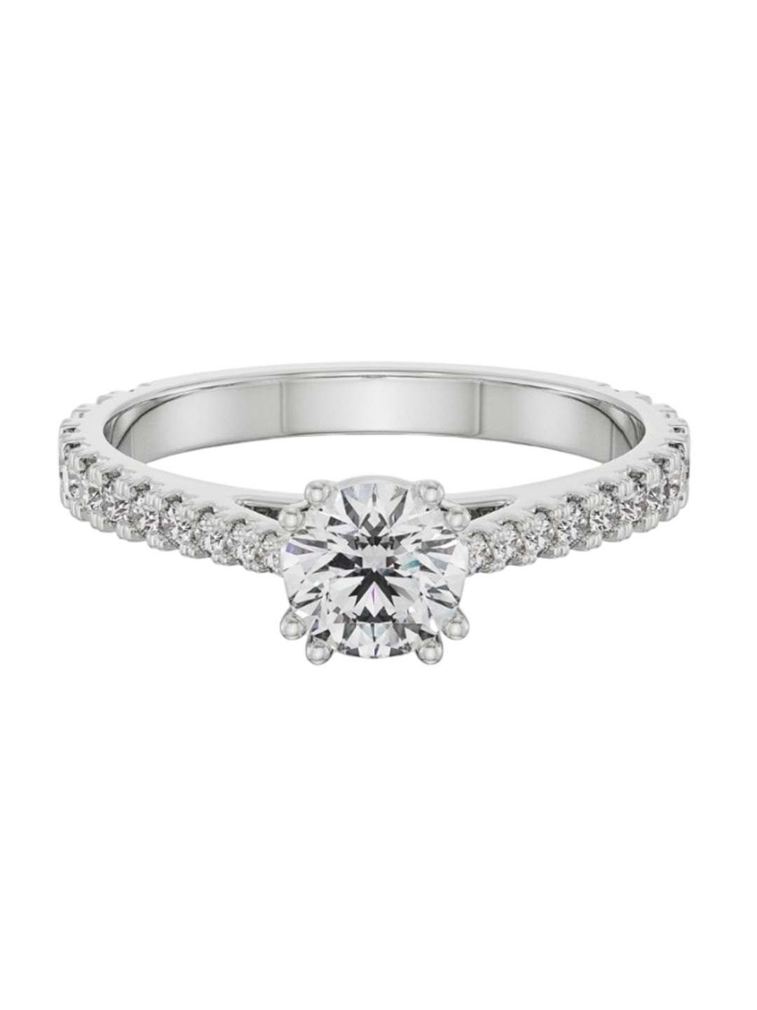 Emori Round Solitaire Halo Lab Diamond in 14KT Gold Ring