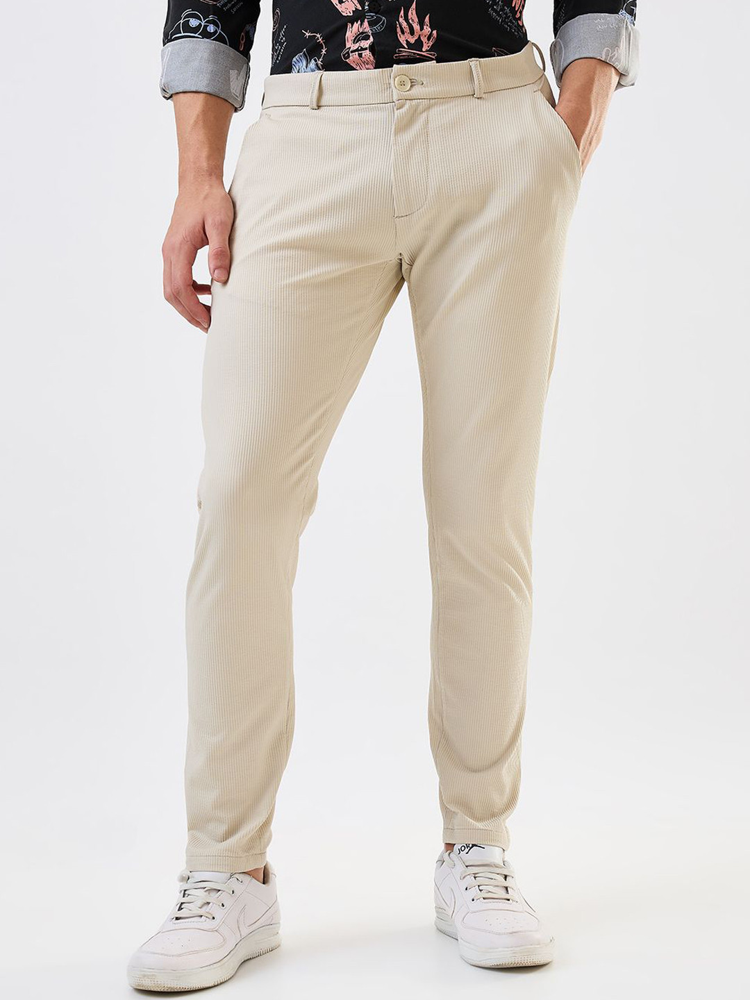 SPYKAR Men Slim Fit Chinos Trousers