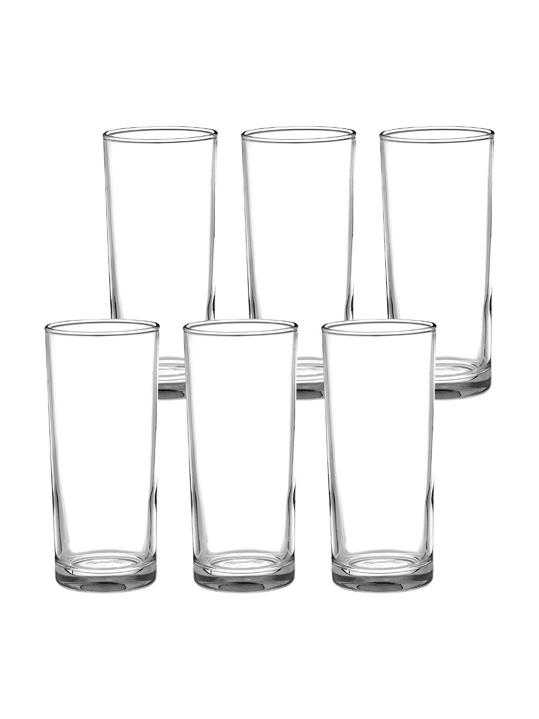 Uniglass  Transparent 6 Pieces Lead Free & Dishwasher Safe Water Glasses 195 ml Each