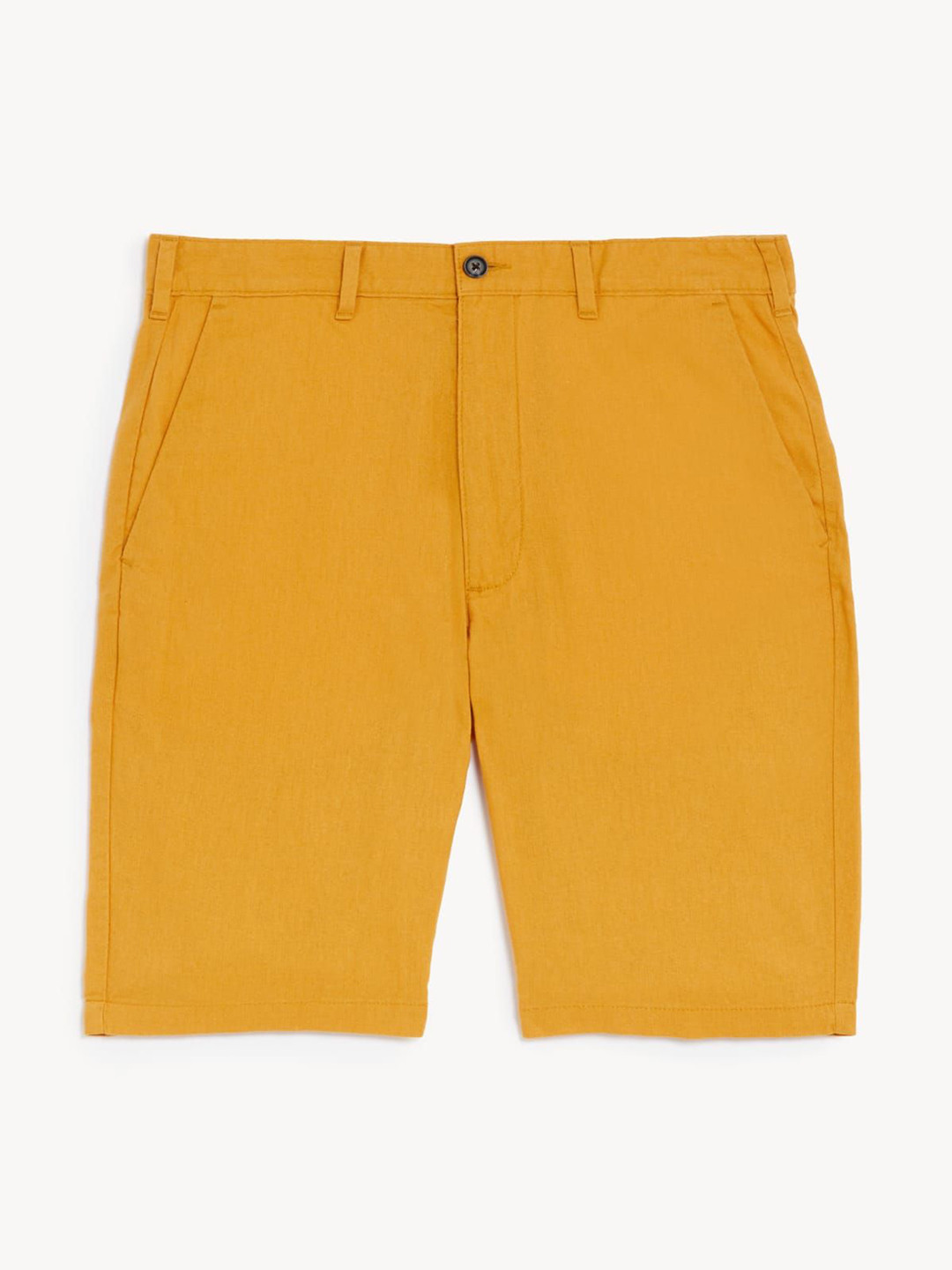 Marks & Spencer Linen Mix Plain Regular Fit Shorts