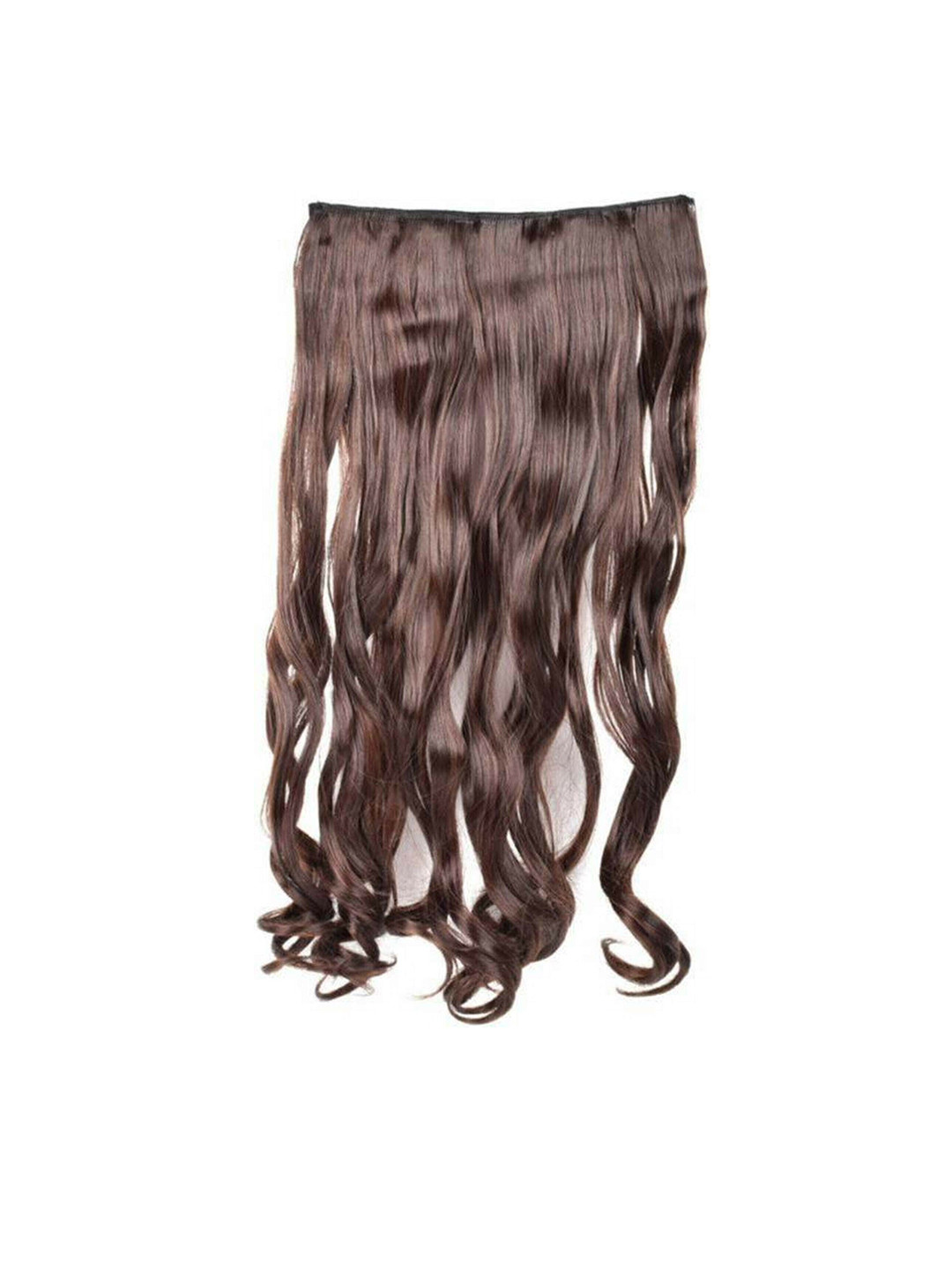 CRIBE Clip-In Ponytail Wavy Hair Extension - Brown - 24 Inch