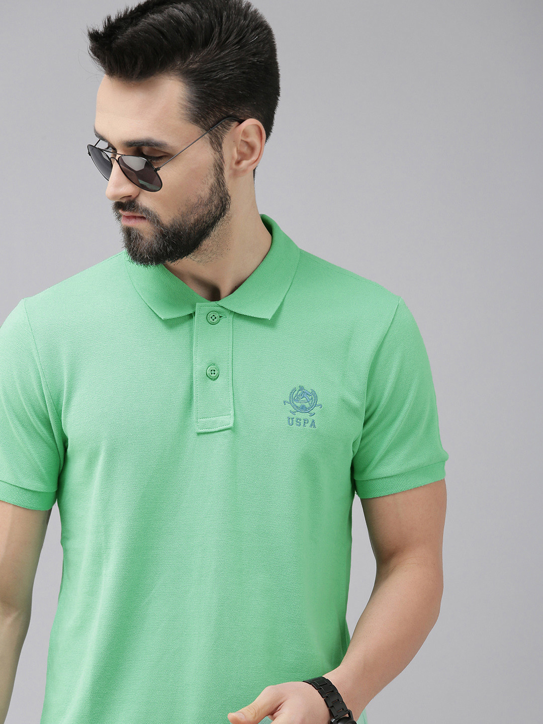 U.S. Polo Assn. Men Green T-shirt