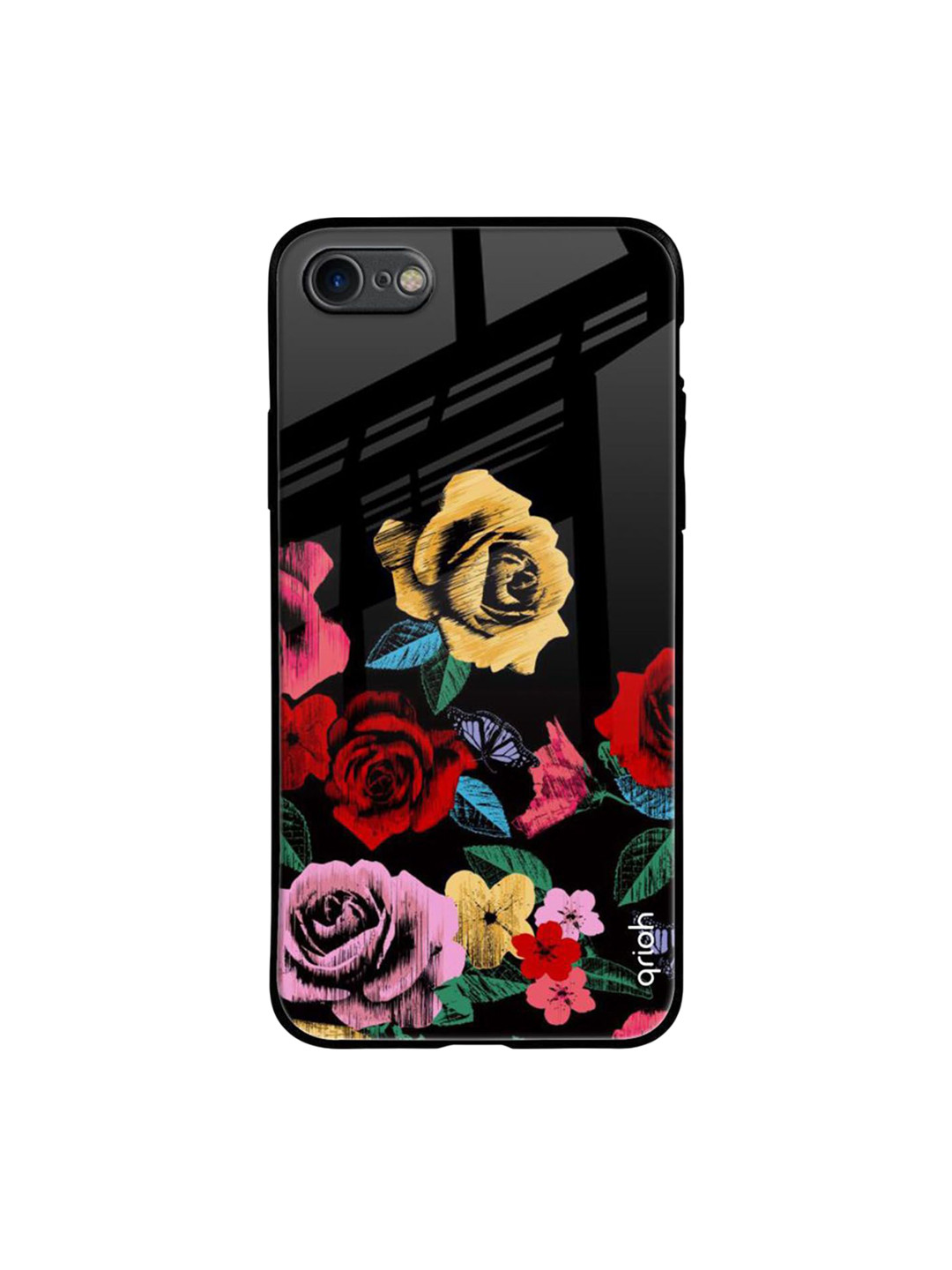 QRIOH Floral Decorative Printed iPhone 7 Back Case