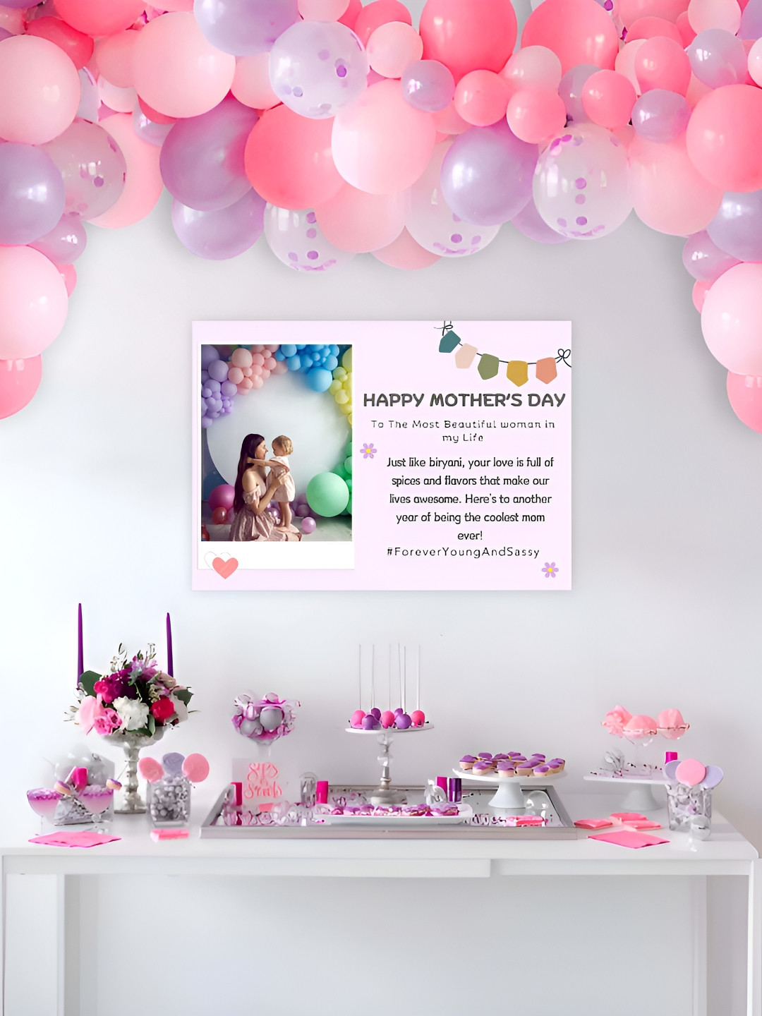 Special You 32 Pcs Pink & Purple Balloons Festive Decor