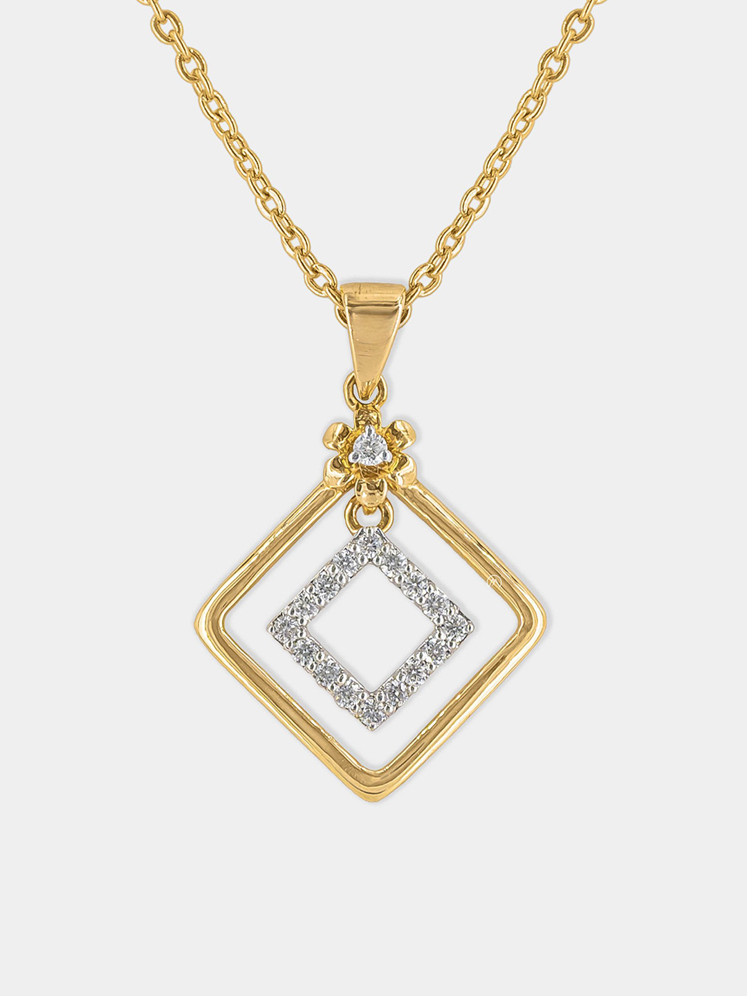 MAIORA Sparkble Diamond Pendant 14K Yellow Gold