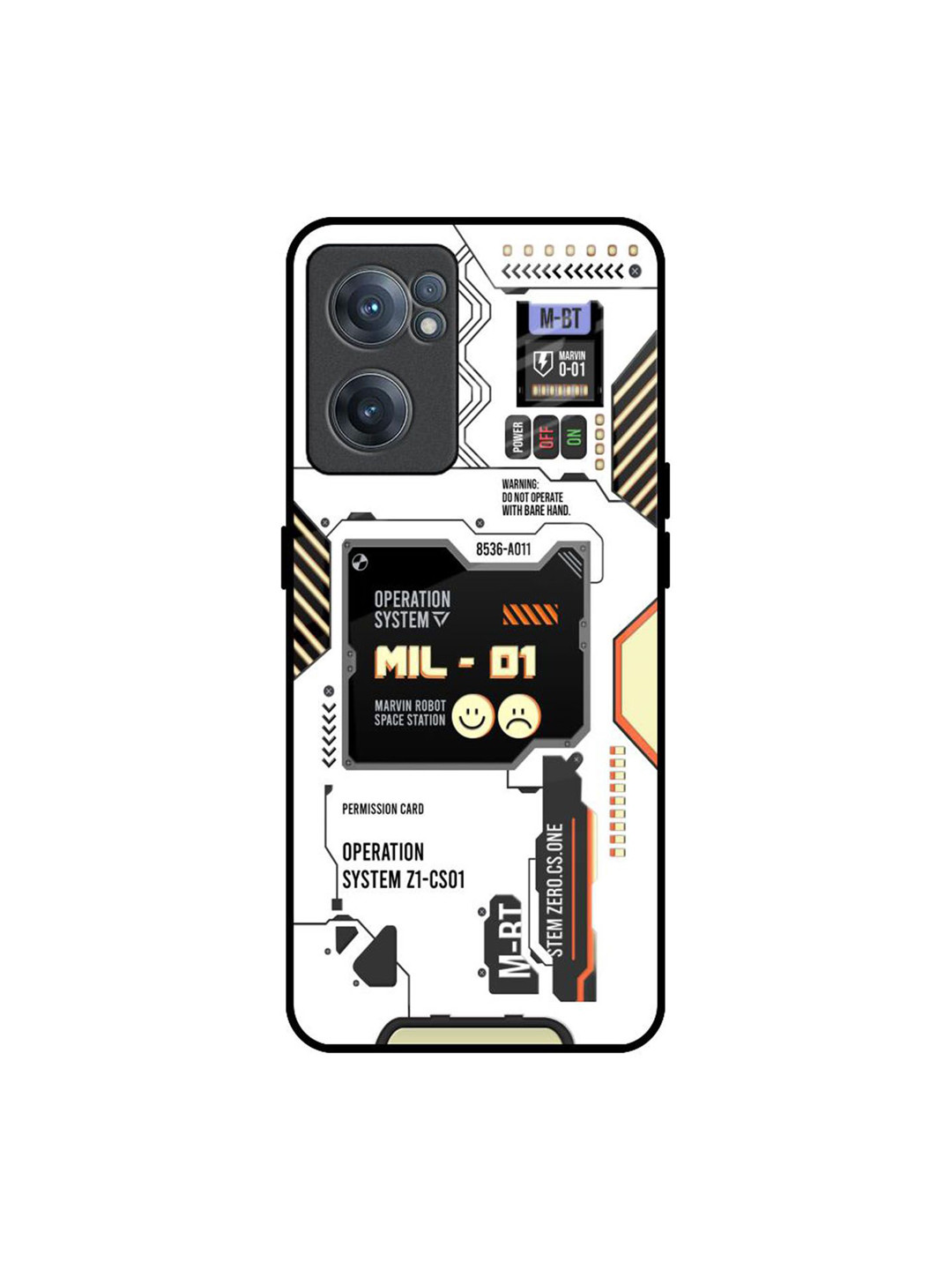 QRIOH Tech Display Printed OnePlus Nord CE 2 Back Case