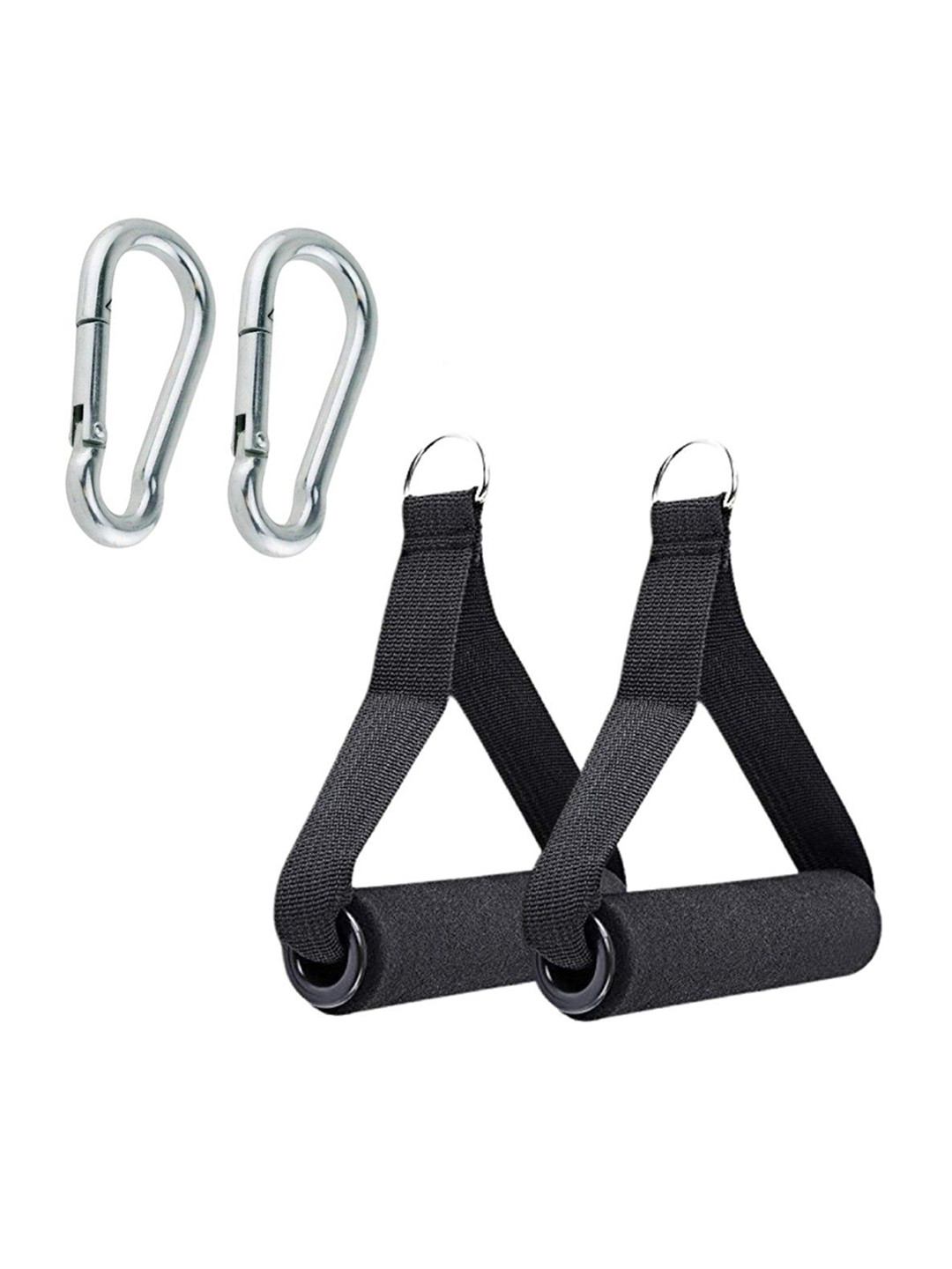 HackerX 2Pcs Exercise Handle Cable Machine Attachment Resistance Band Handle With S Lock