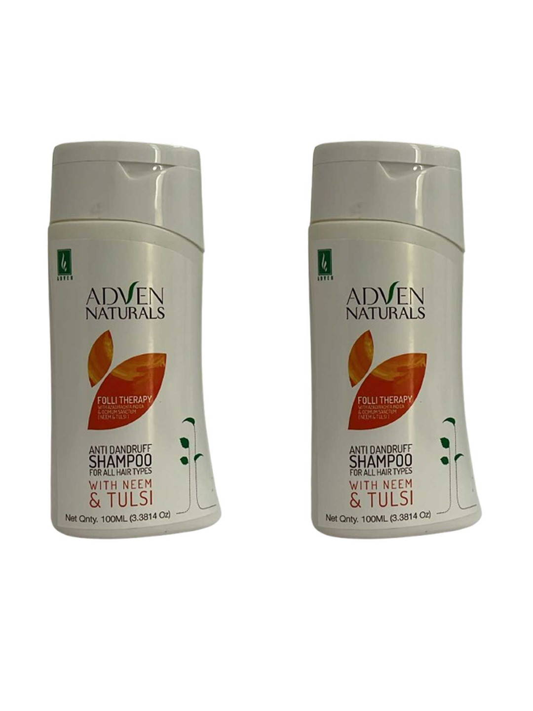 ADVEN Set Of 2 Folli Therapy Anti Dandruff Shampoo- 100 ml Each
