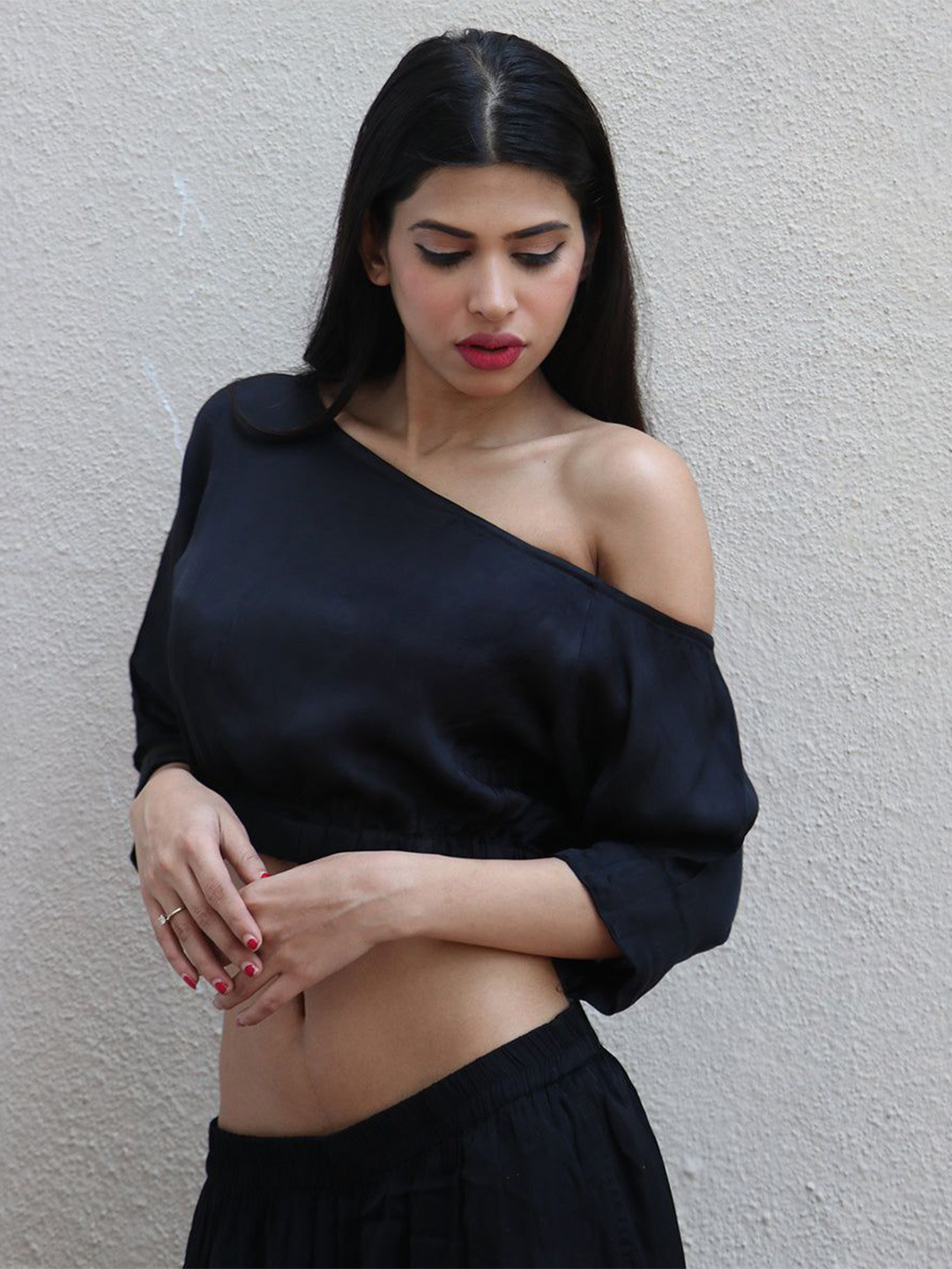 Chidiyaa Women Sway Serenity Modal Silk Cinched Waist Crop Top