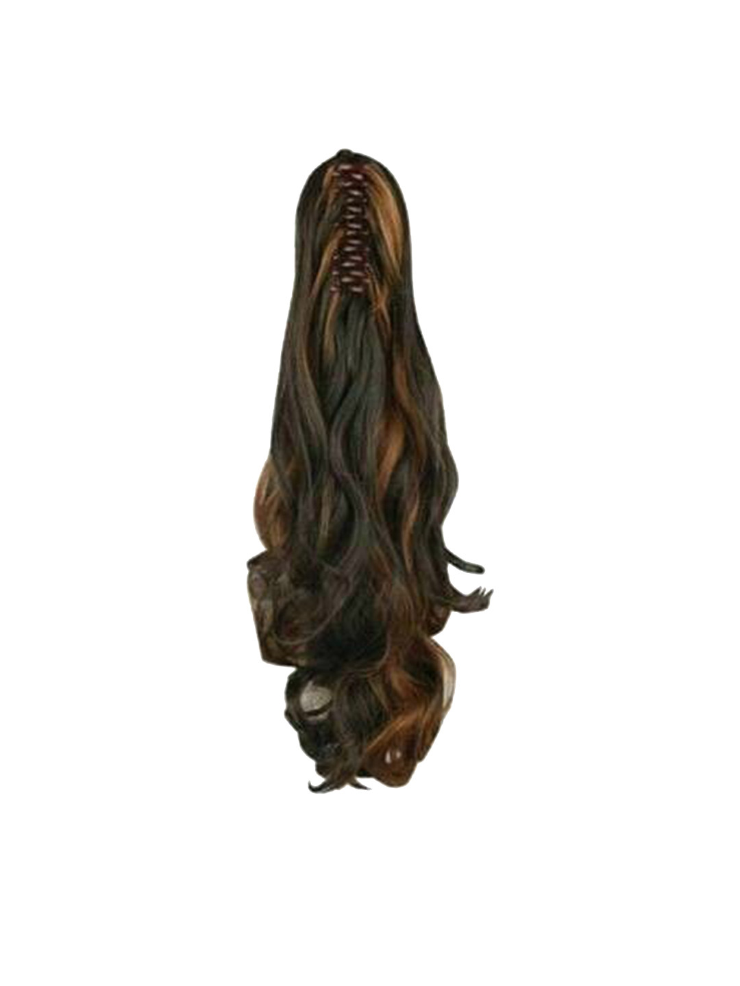 CRIBE Clip-In Ponytail Wavy Hair Extension - Natural Brown - 20 Inch