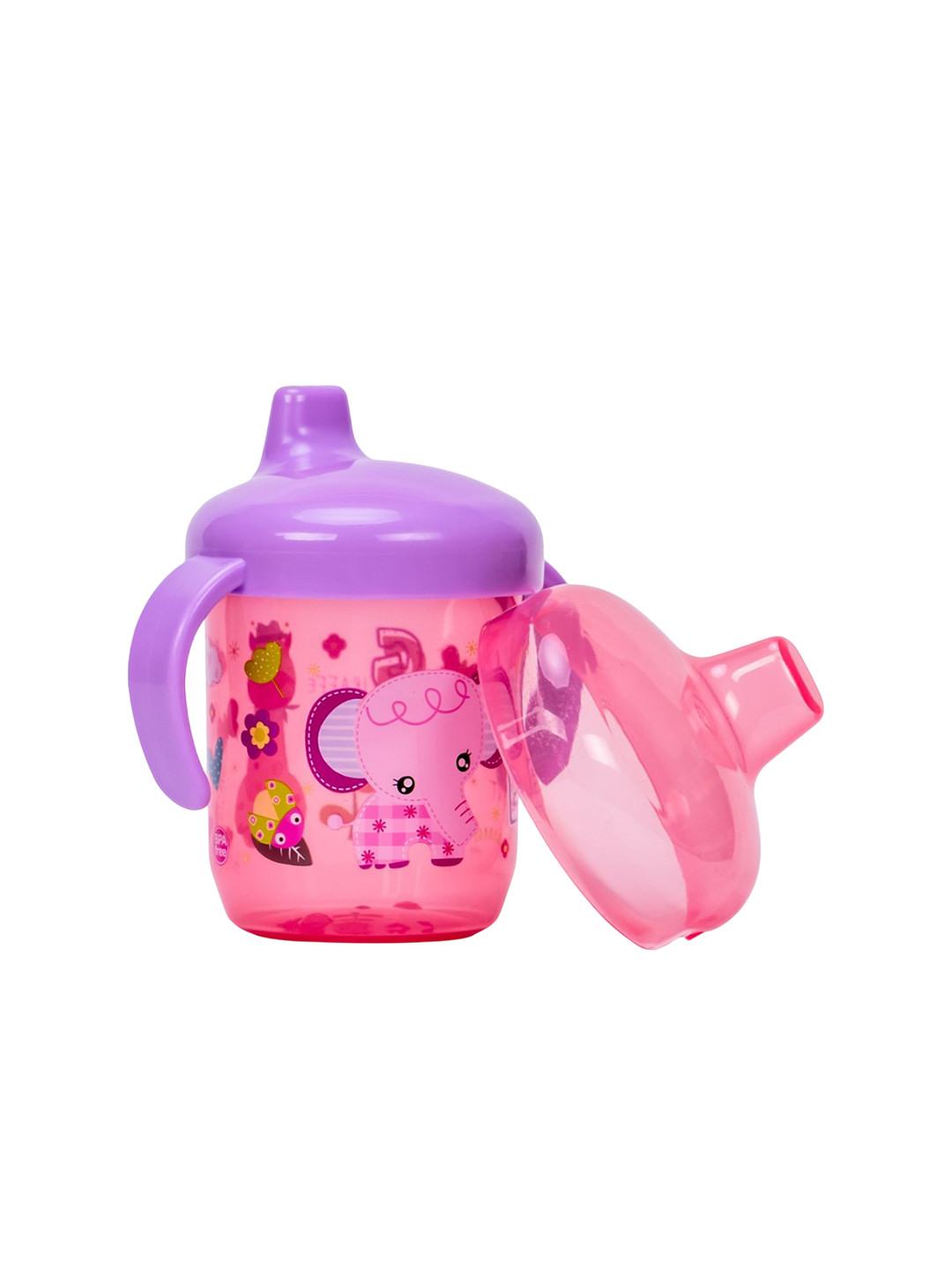 Adore Kids Pink & Lavender Spill Proof Lid Sipper-250ml