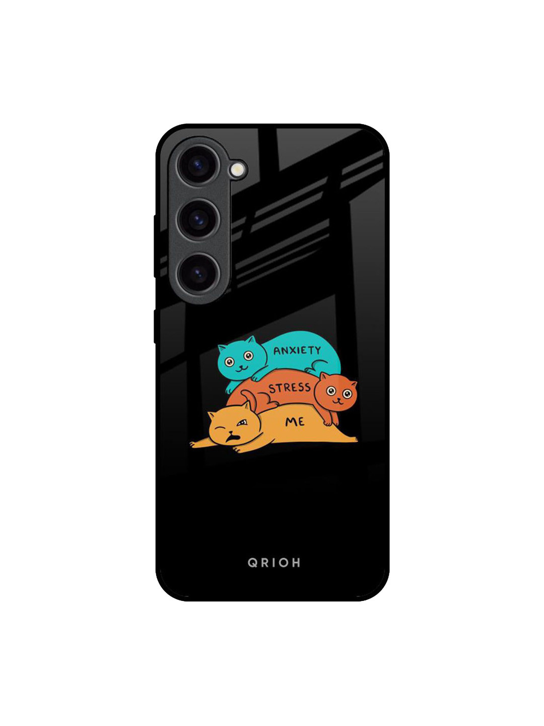 QRIOH Anxiety Stress Real Printed Samsung Galaxy S23 Back Case