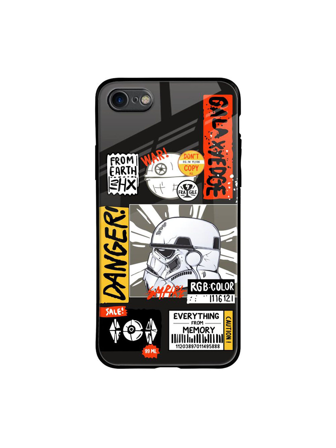 QRIOH Galaxy Edge Printed iPhone 7 Back Case