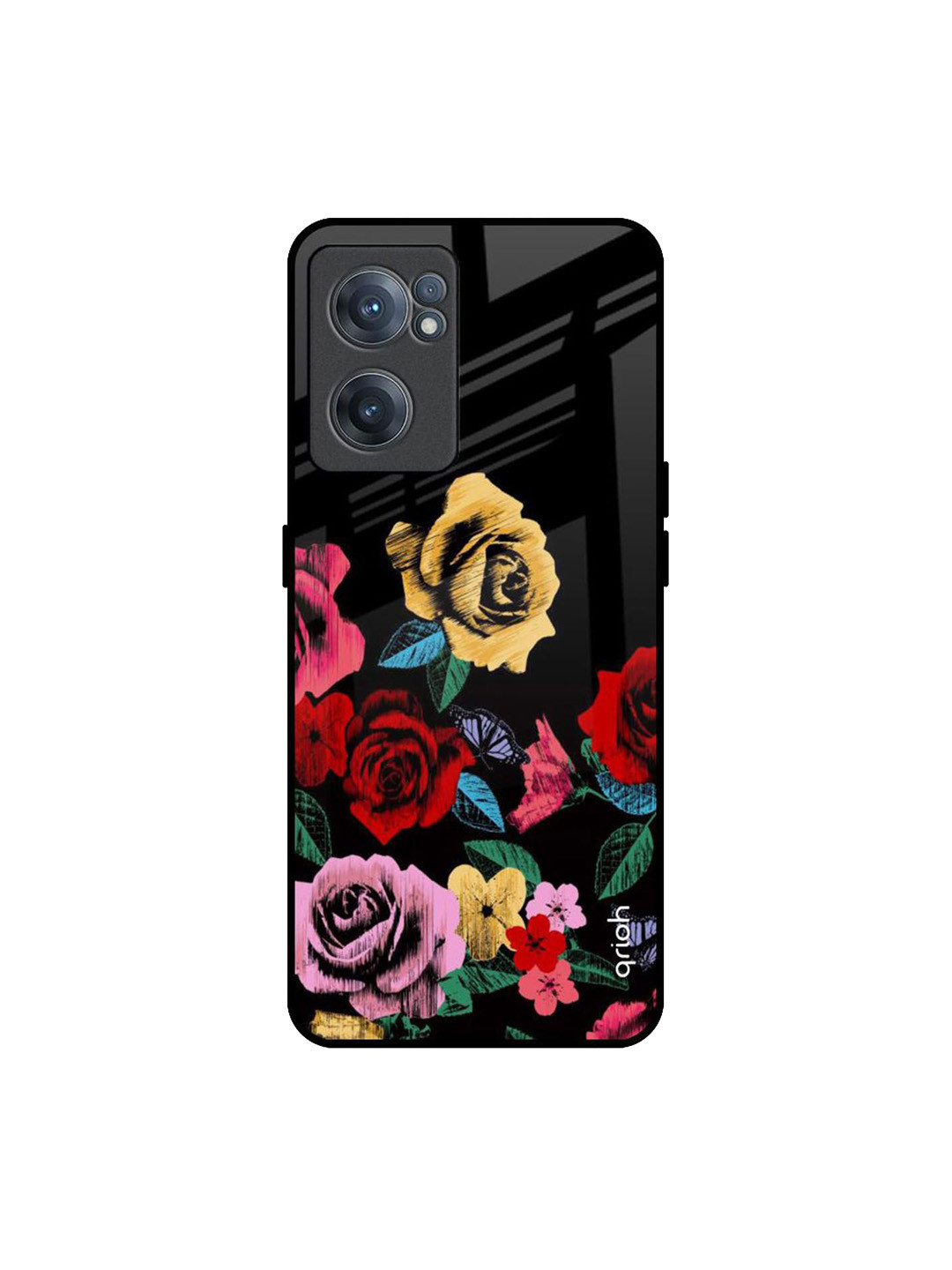 QRIOH Floral Decorative Printed OnePlus Nord CE 2 Back Case
