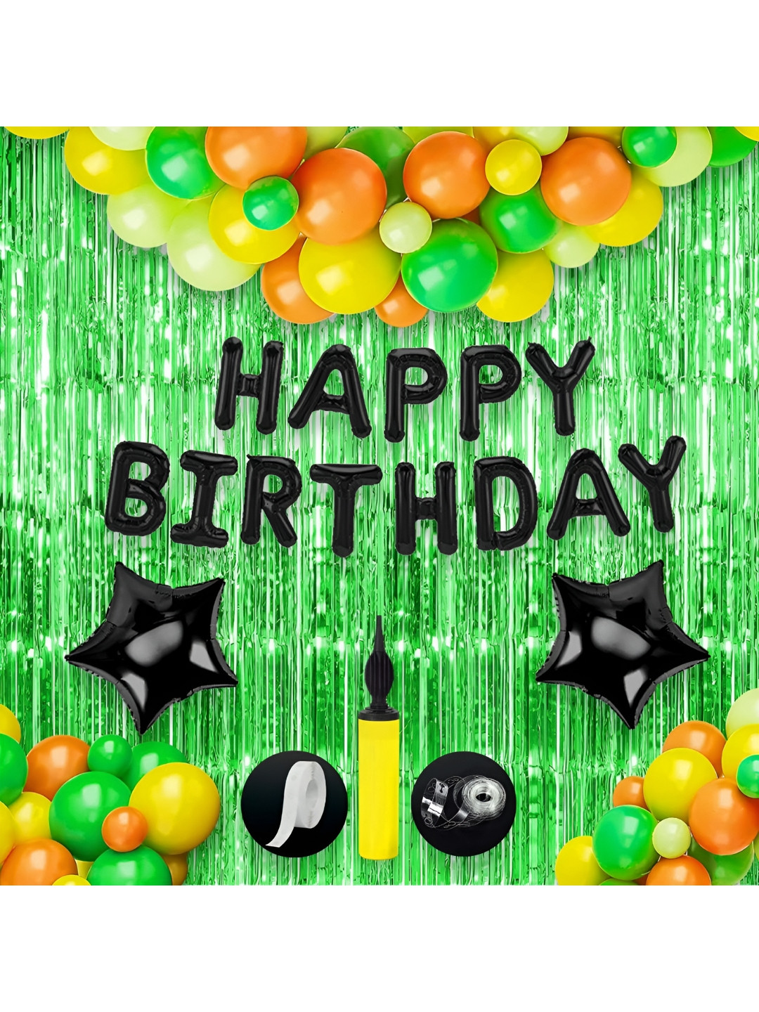 Special You 38-Pcs Green Theme Birthday DecorationKit