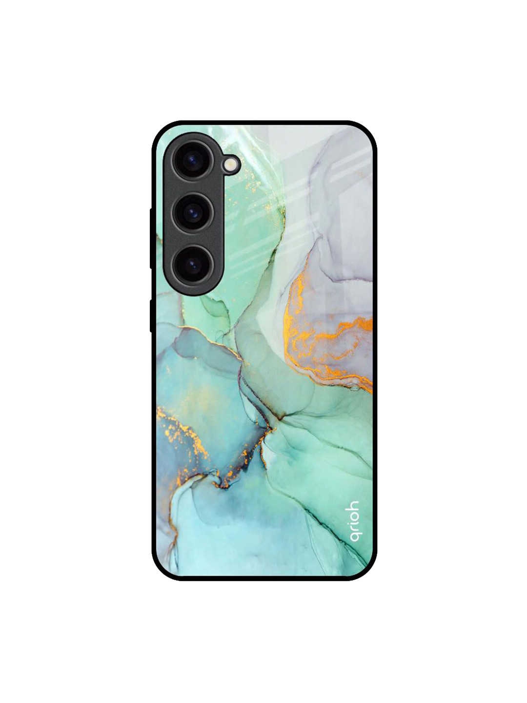 QRIOH Green Marble Printed Samsung Galaxy S23 Back Case