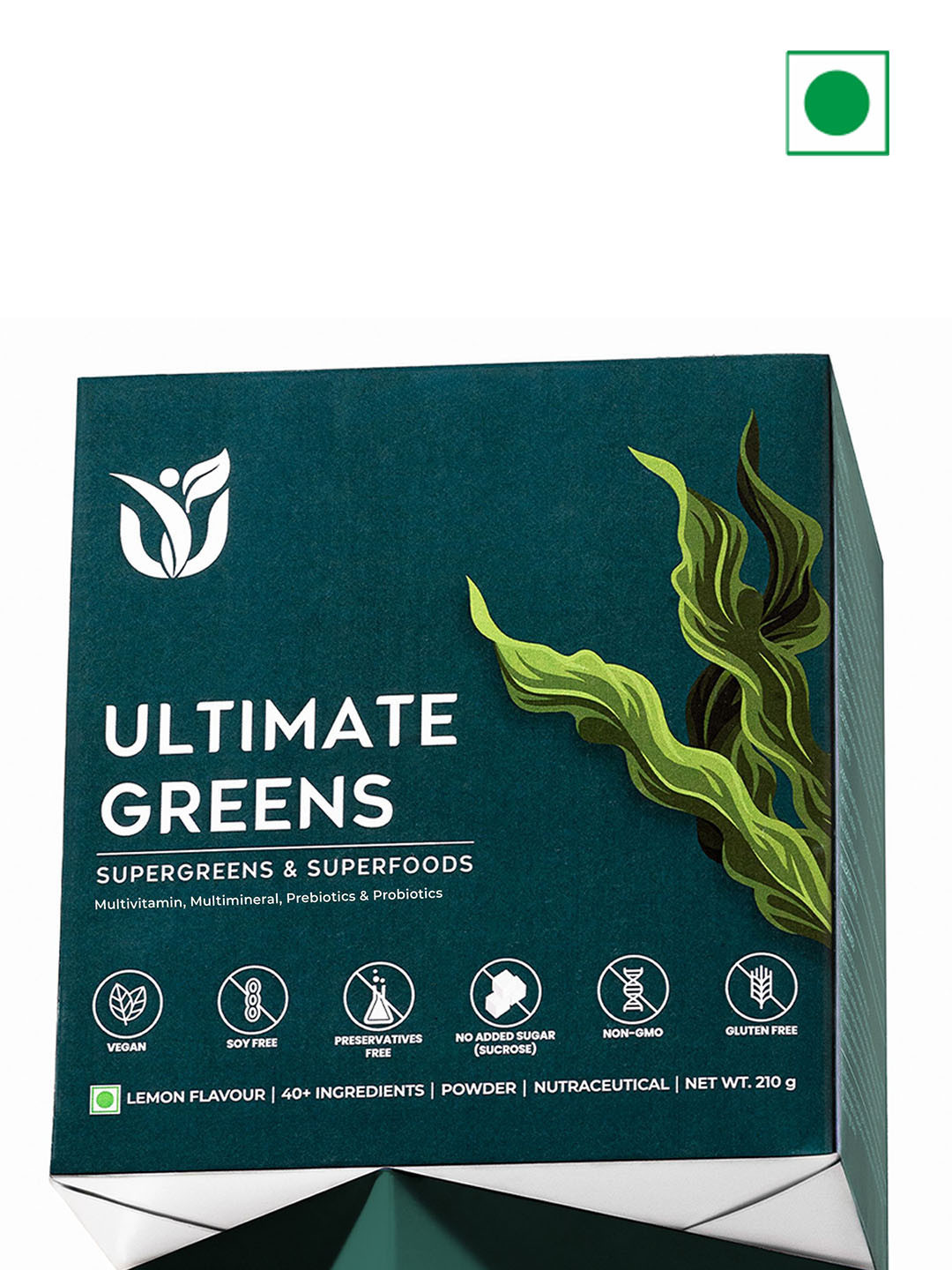 Ultimate You Ultimate Green Powder - 210 g - Lemon Flavor