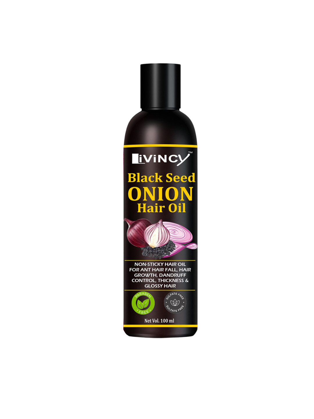 LIVINCY Onion Hair Fall Control & Shine Hair Growth Oil - 100 ml