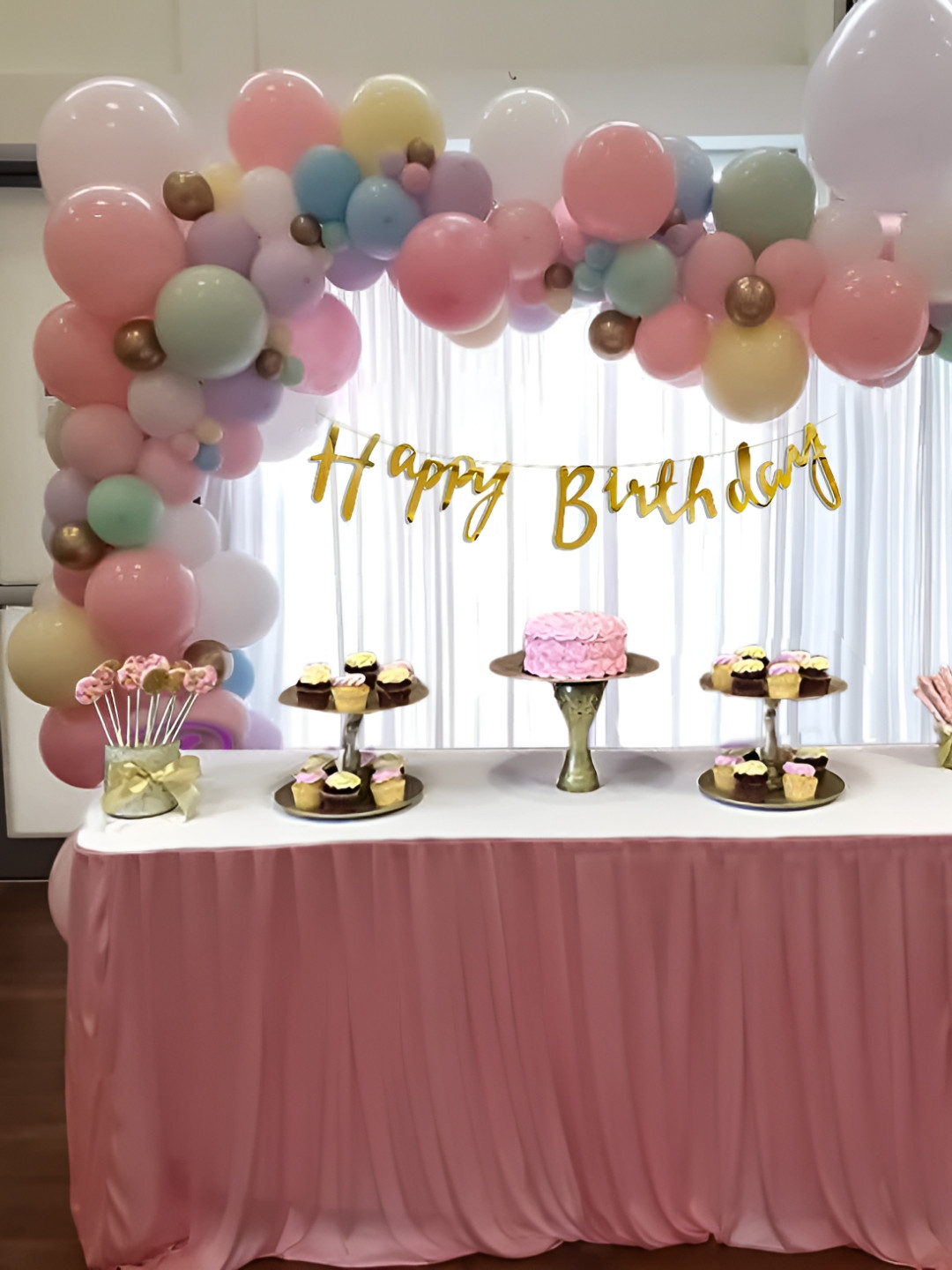 Special You 78Pcs Pink & Yellow Birthday Decor