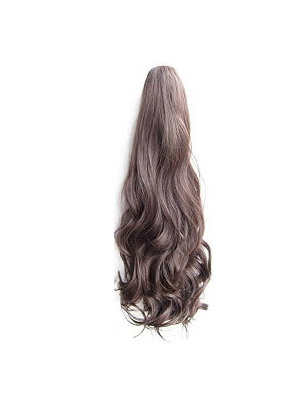 CRIBE Clip-In Ponytail Wavy Hair Extension - Brown - 20 Inch