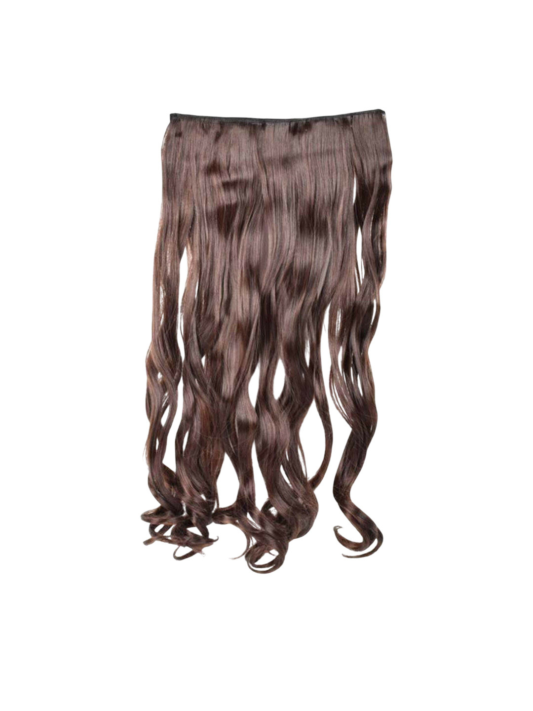 CRIBE Clip-In Ponytail Curly Hair Extension - Brown - 24 Inch