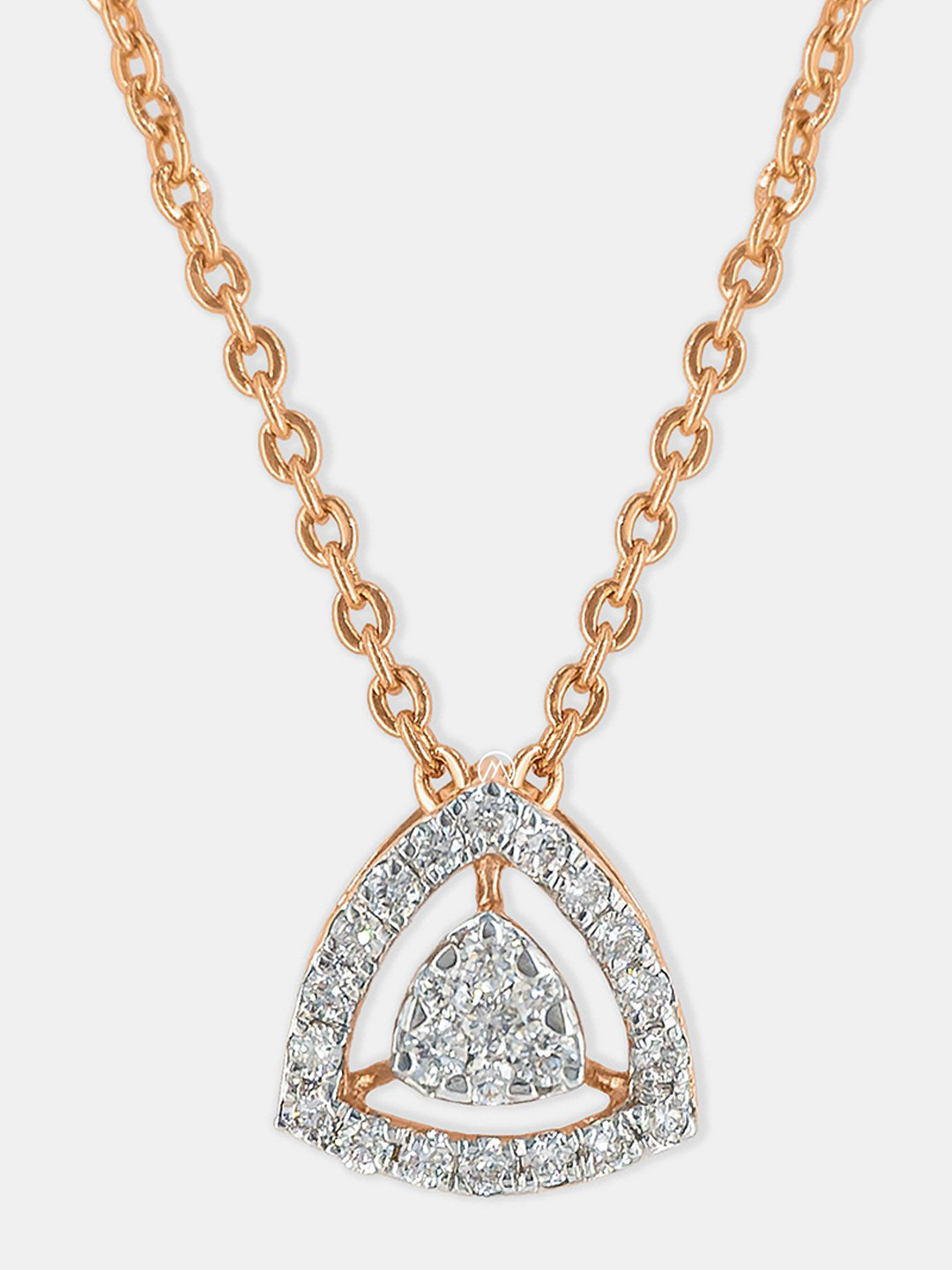 Maiora Women Trilogy Diamond Pendant 14K
