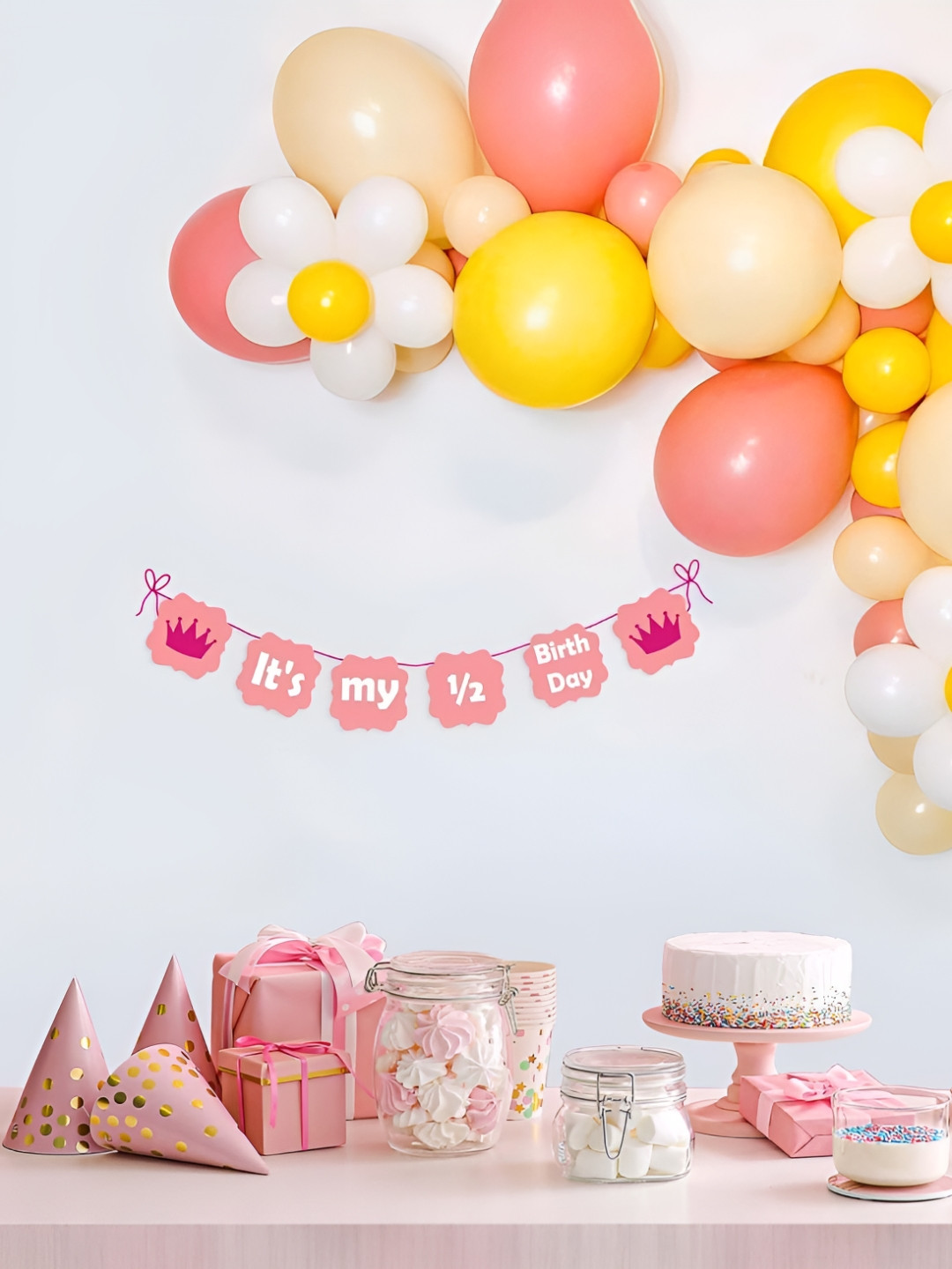 Special You 57-Pcs Pink Theme Birthday DecorationKit