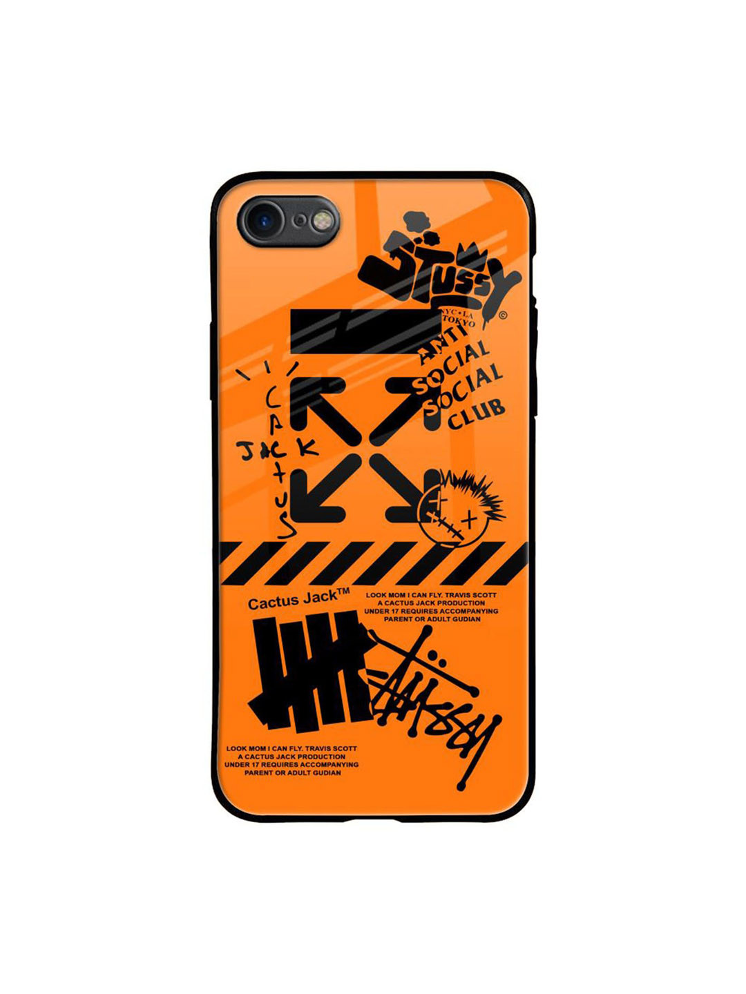 QRIOH Anti Social Club Printed iPhone 7 Back Case