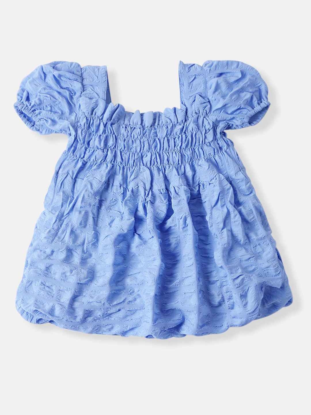 Nauti Nati Girls Bubble Crepe Balloon Dress