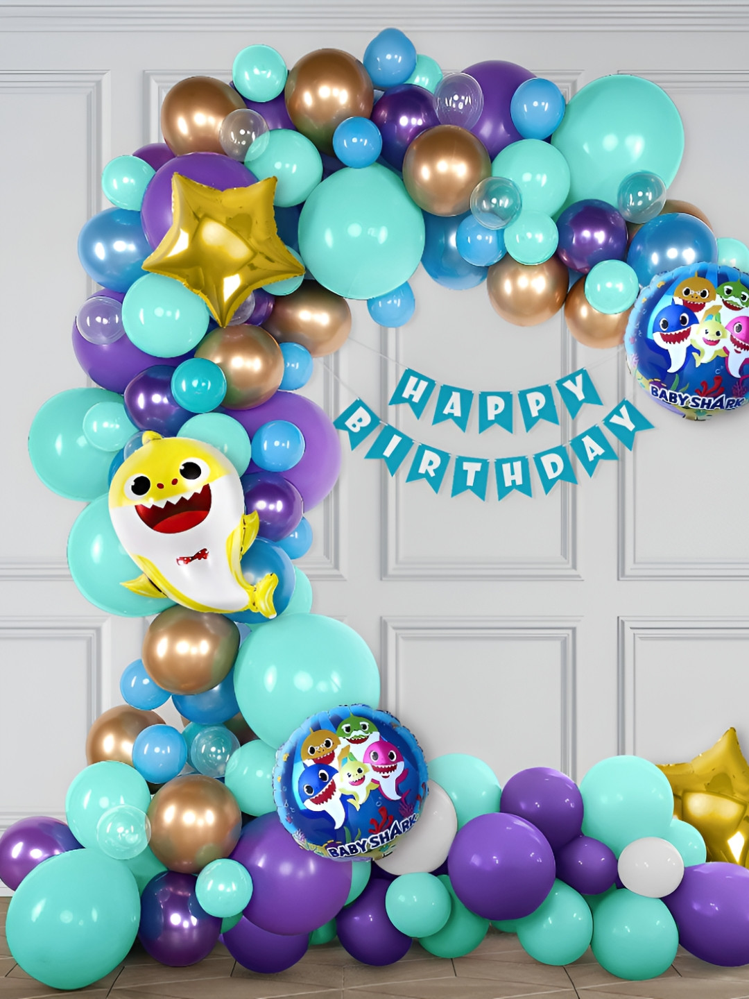 Special You 64Pcs Blue & Green Birthday Decor