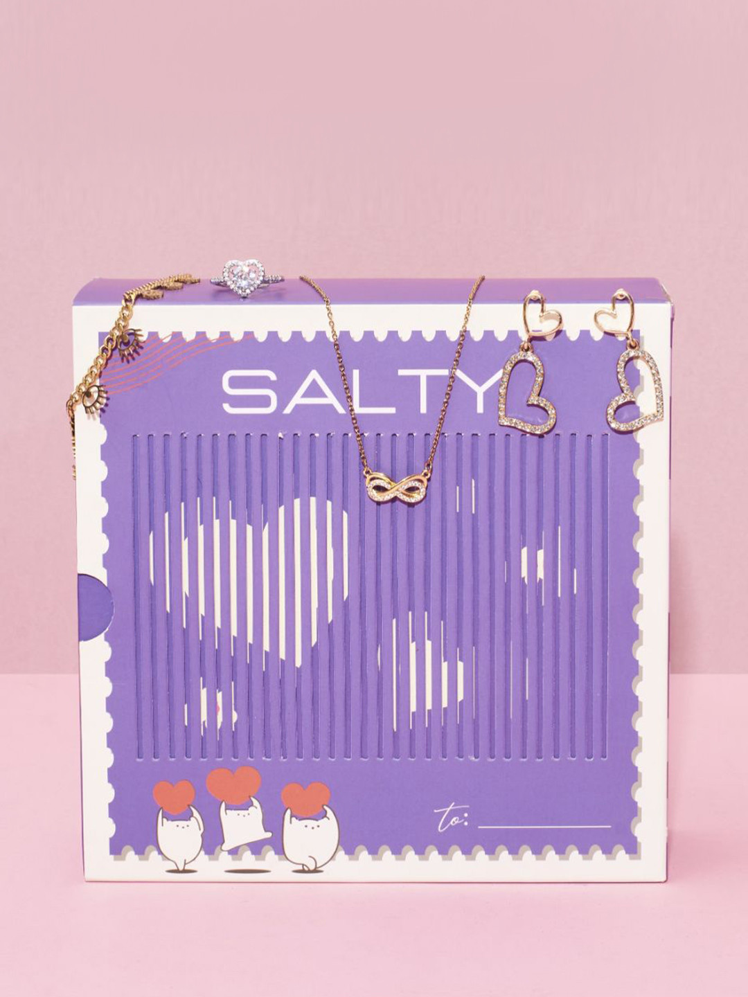 SALTY Unisex Heartstrings Valentine, Birthday, Anniversary Jewellery Gift Box