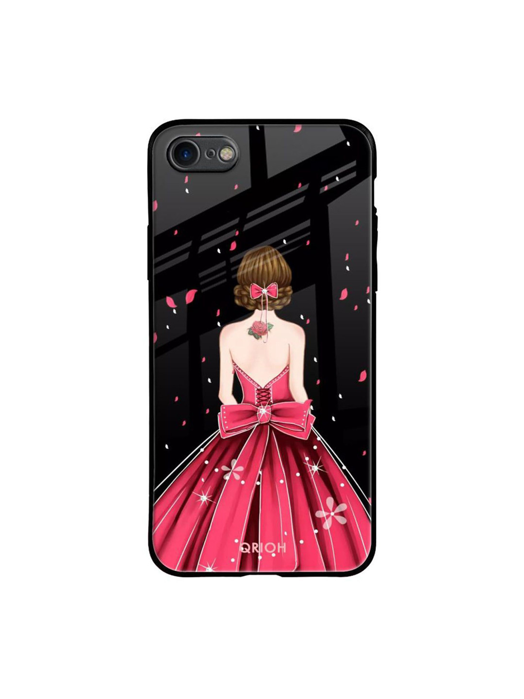 QRIOH Fashion Princess Printed iPhone 7 Back Case