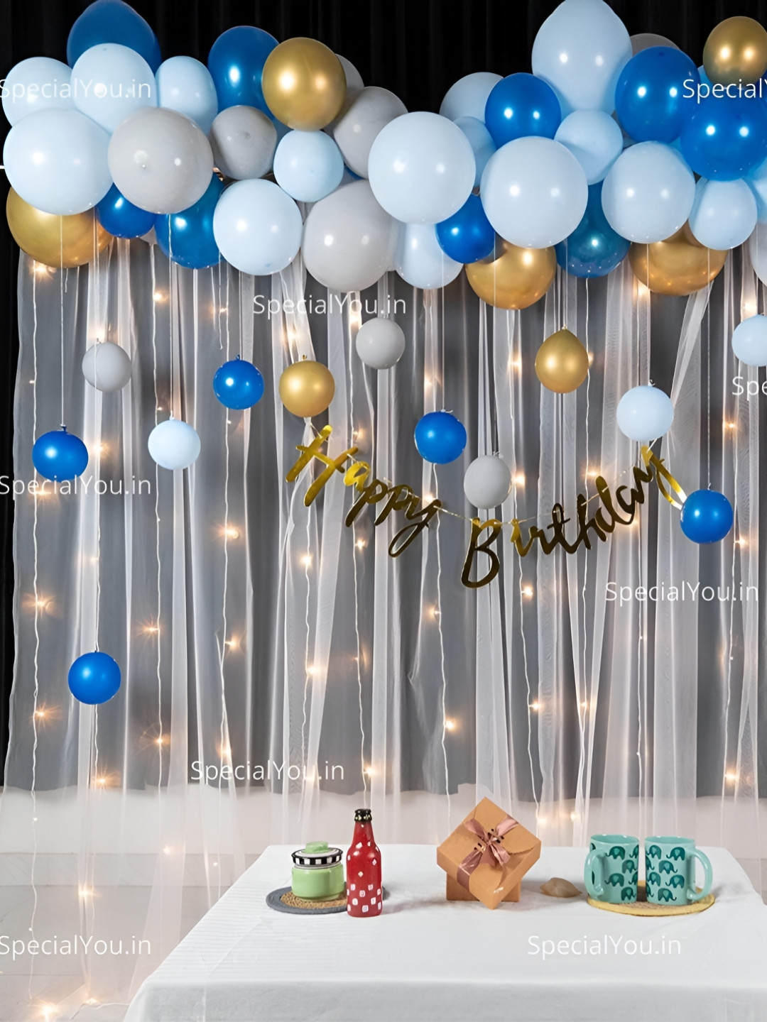 Special You 76-Pcs Blue Theme Birthday DecorationKit