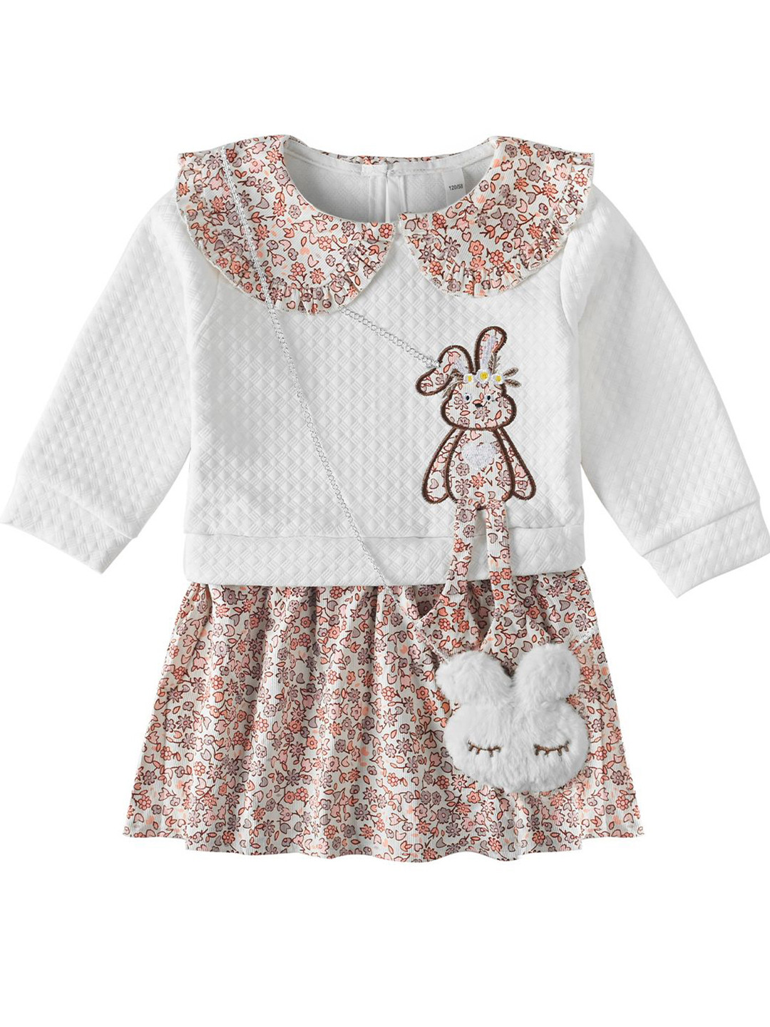 Bold N Elegant Floral Print Peter Pan Collar Fit & Flare Dress