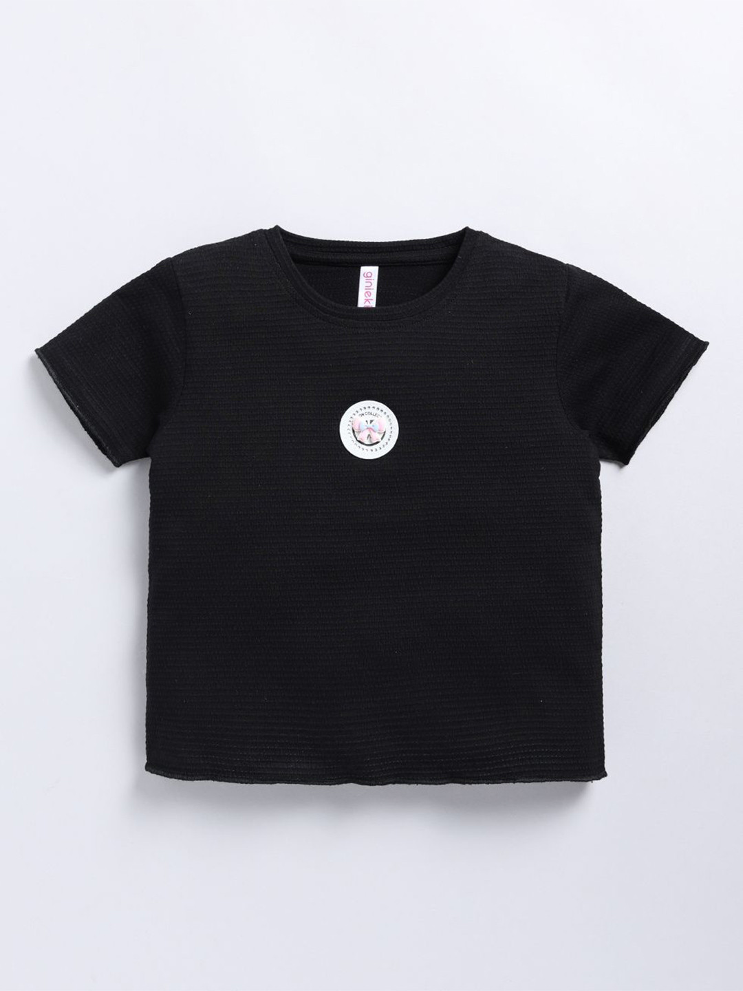 Ginie Girls Ribbed Cotton Tshirts
