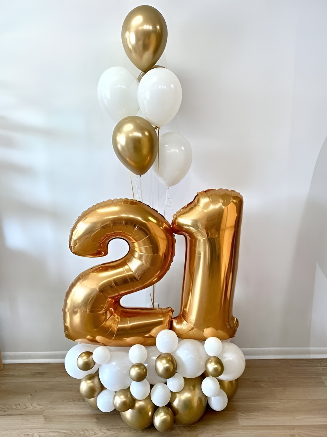 Special You 33-Pcs Yellow & White 21st Birthday Party Decorations