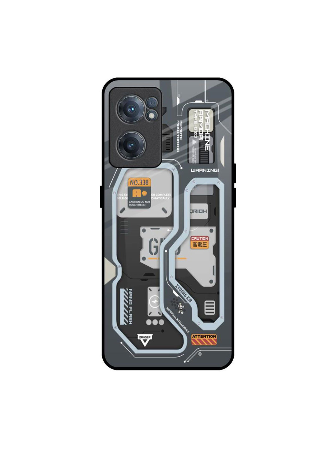 QRIOH Retro Futuristic Printed OnePlus Nord CE 2 Back Case