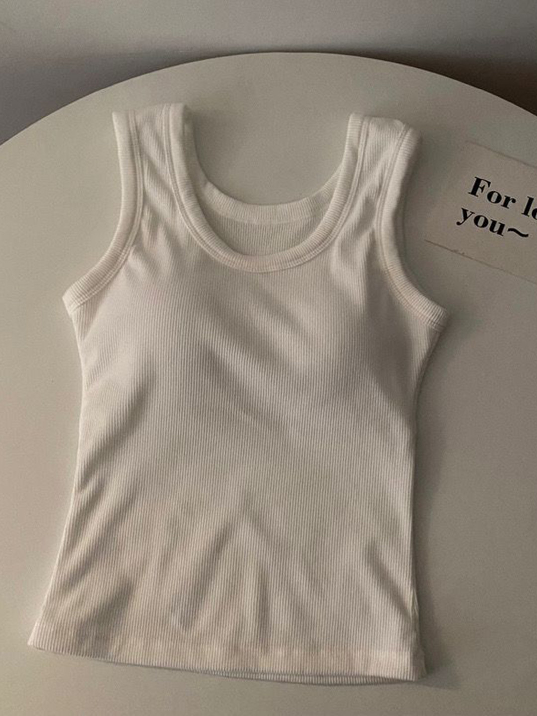 Miss Mosa By Akanksha  Women White Stormie Tank Tops With Inbuilt Bra