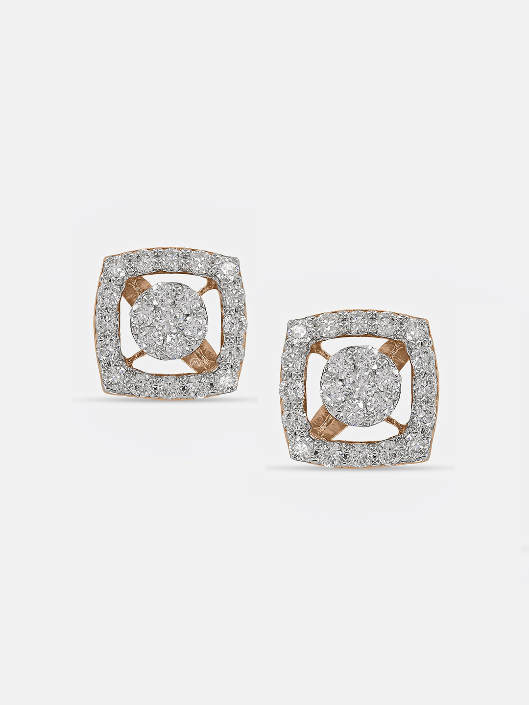 MAIORA Women Viola Diamond Earrings 14K Rose Gold