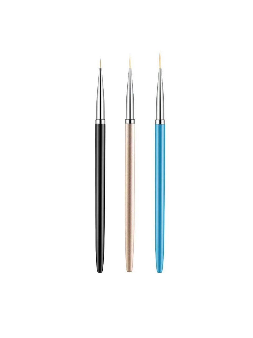 Ekinsu Set Of 3 Nail Art Liner UV Gel Painting Brushes