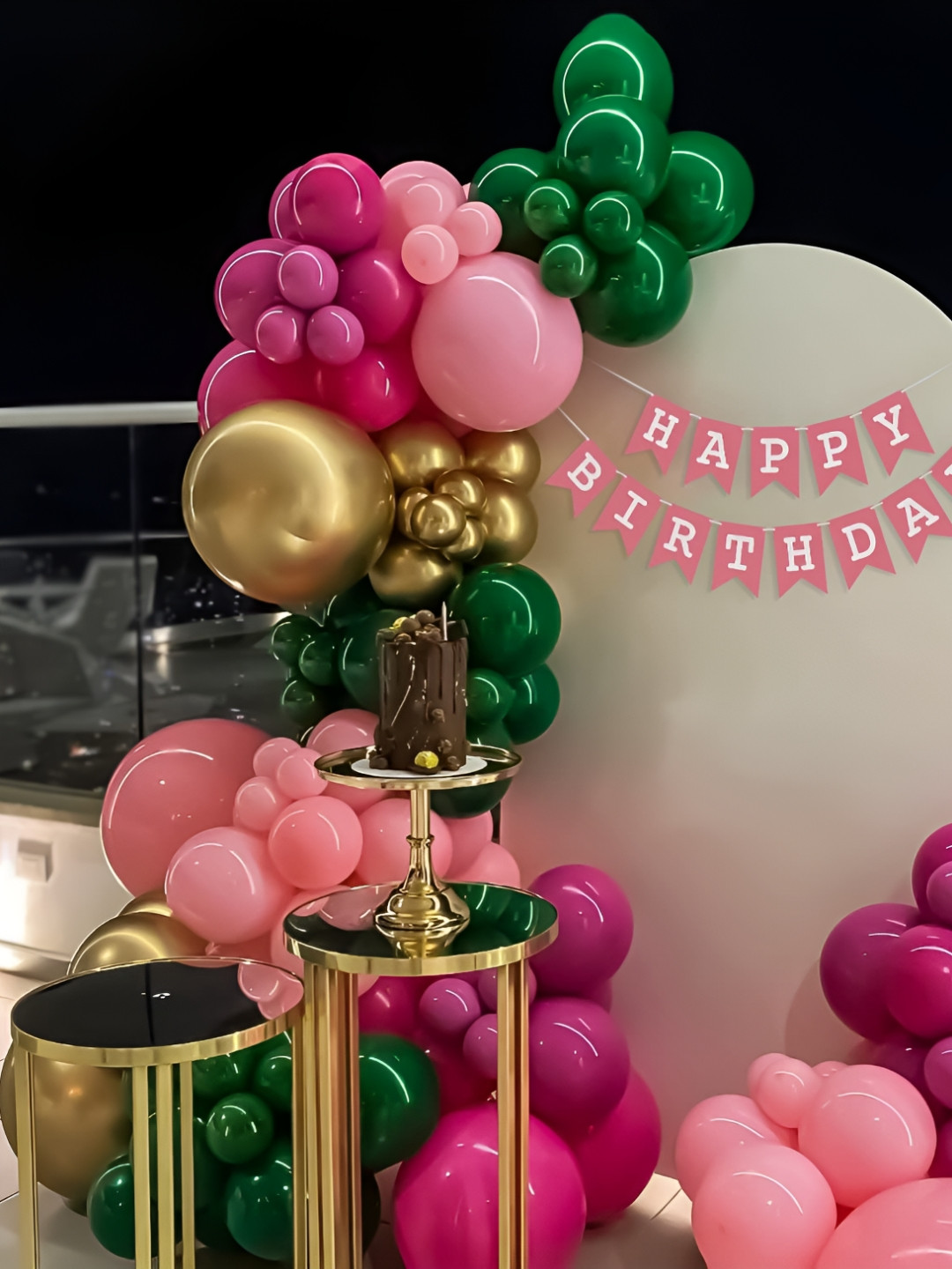 Special You 67 Pcs Pink & Purple Balloons & Banner Festive Decor