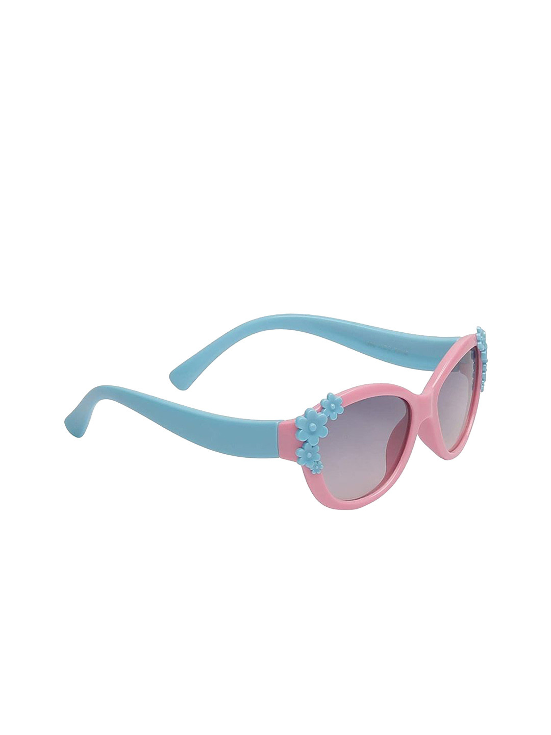 SHOP FRENZY Kids Oversized Sunglasses with UV Protected Lens Pink 4 flower sunglass
