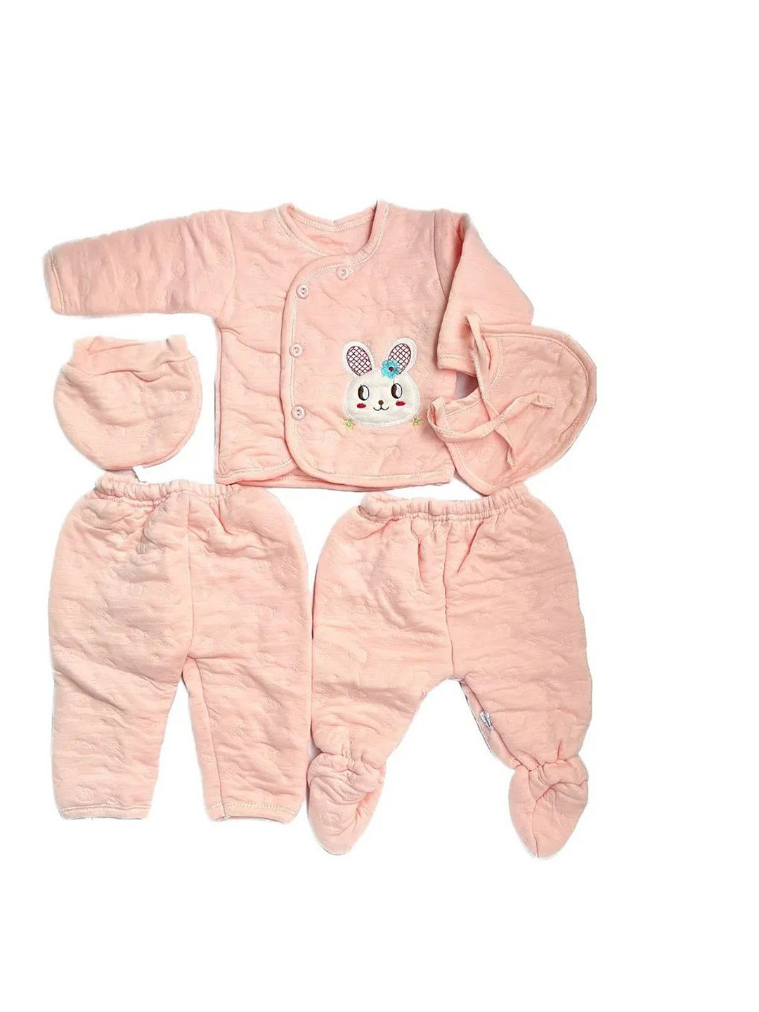 NeonateCare Infant Set Of 5 Printed Baby Apparel Gift Set